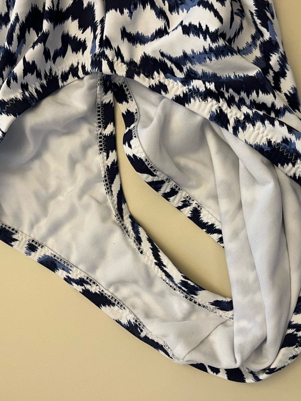 Jessica Simpson Navy and White Patterned Junior One-Piece Swimsuit - Picture 5 of 5